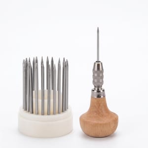 23pc Jewelry Graver Tool Set, Hardened Steel Engraving Blades, Anti Slip Wooden Handle Beading Tools, Metalsmith Carving Supply Box