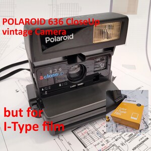 POLAROID Close UP 636 vintage camera for i-Type Film  and 4x AAA Battarie (Upgrade Camera)