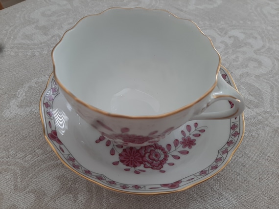 Hutschenreuther Kaffeegedeck Tasse Untertasse, Porzellan, Kaffeetasse, vintage porcelain, Germany