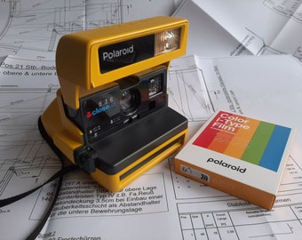 POLAROID Close UP 636 vintage camera but for i-Type Film, built-in battery and USB-C(Upgrade Camera)