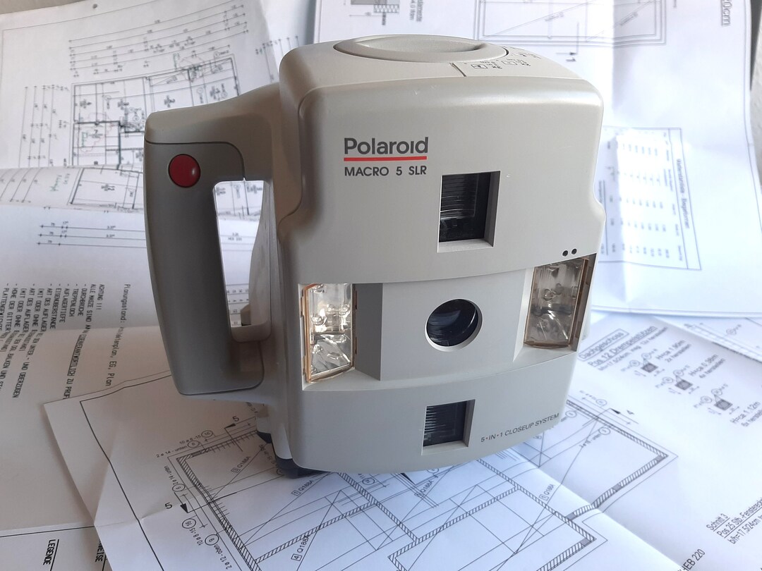 POLAROID MACRO 5 LSR Instant Camera With Adapter for Itype Film