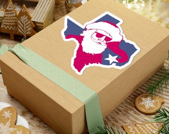 Texas Santa Sticker