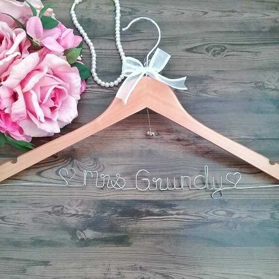 Personalised Coat Hanger Name coat hanger Bridal Hanger Etsy