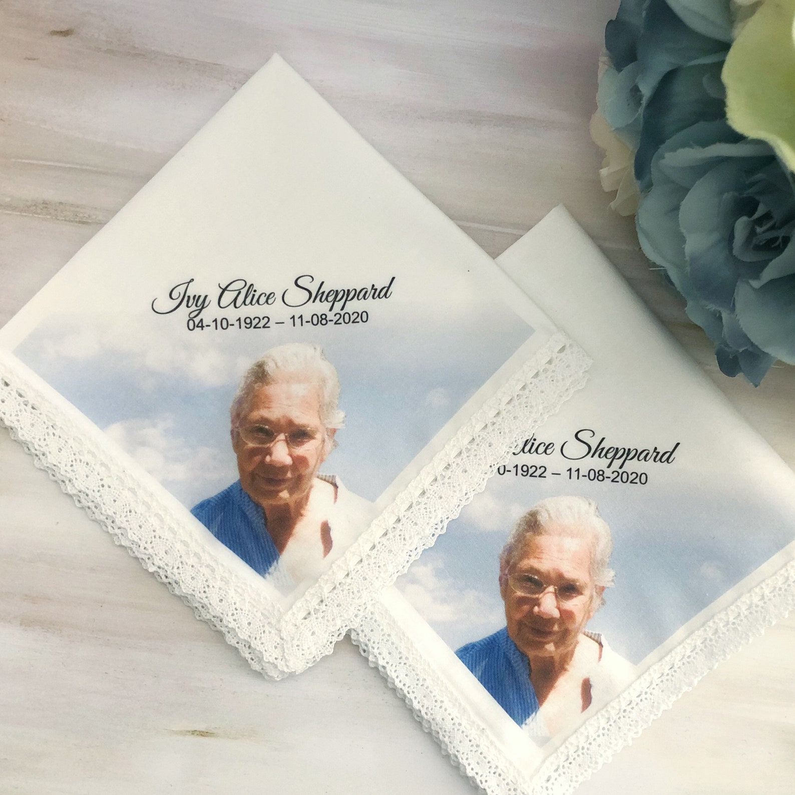 Memorial Handkerchief in Loving Memory Gift for Friend | Etsy