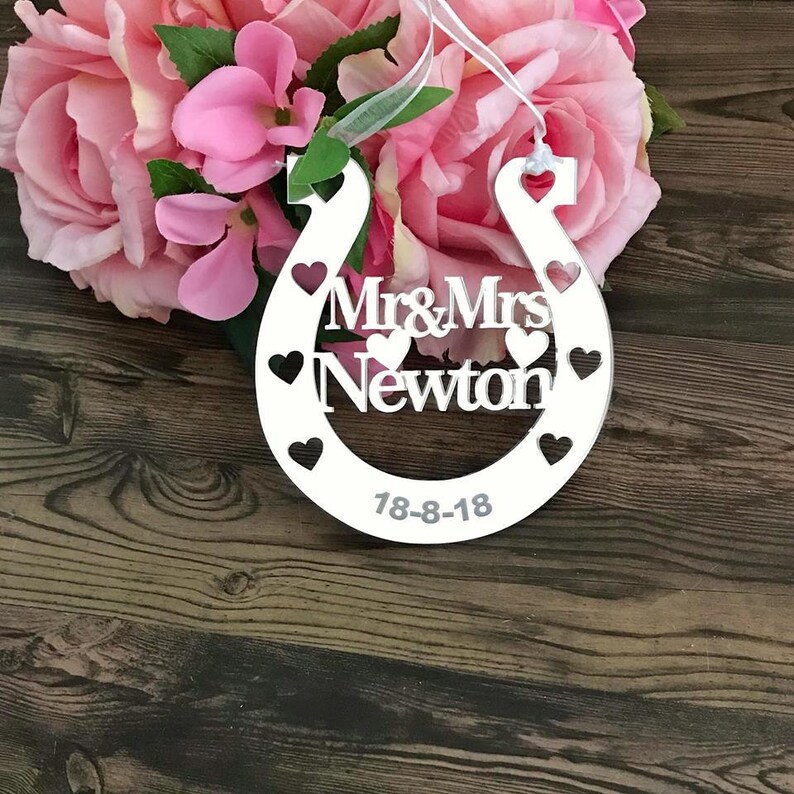 Lucky Wedding Horseshoe Custom Horseshoe Gift for Bride Etsy