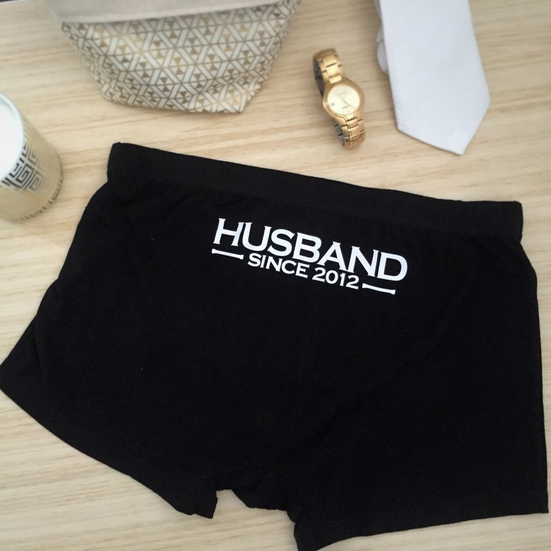 Novelty Husband Since Underwear Funny personalised Groom Etsy