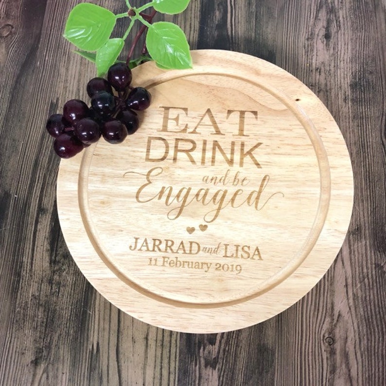 Engagement Gift Cheese Board Gift for Couple Cutting Board Etsy