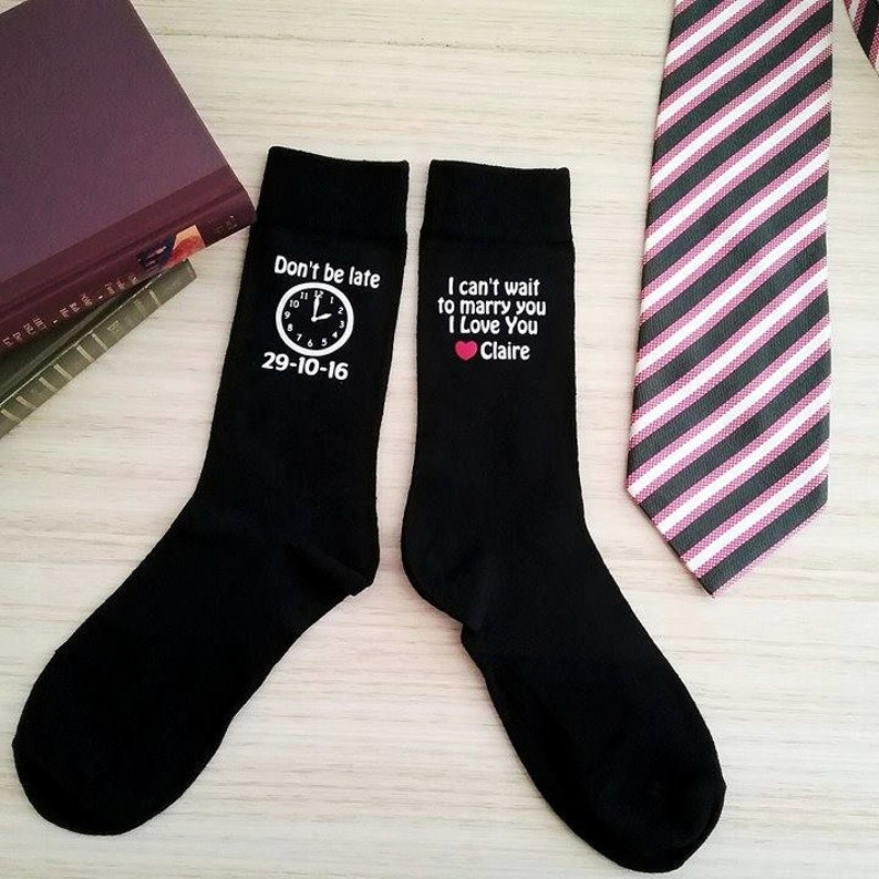 Groom Socks Cold Feet Socks Personalised Wedding Socks Etsy