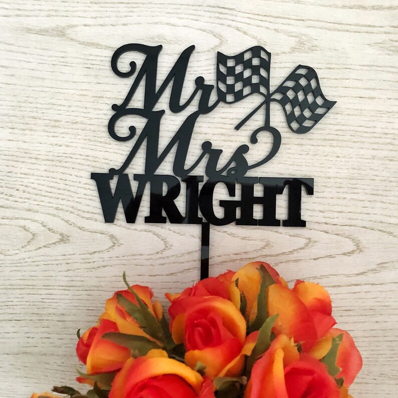 Speedway Racing Wedding Cake Topper Custom Racing Car Cake Etsy