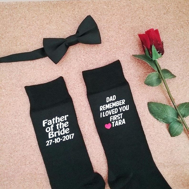 Father of the Bride Socks personalised wedding socks | Etsy
