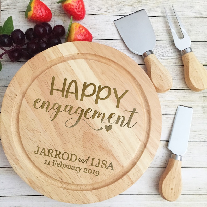 Engagement Gift Cheese Board Gift for Couple Cutting Board Etsy
