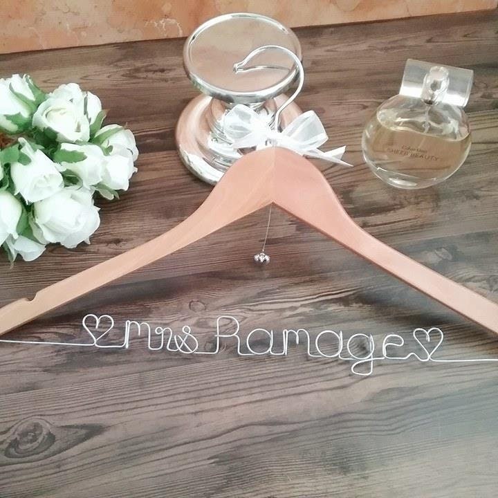 Personalised Coat Hanger Name coat hanger Bridal Hanger Etsy