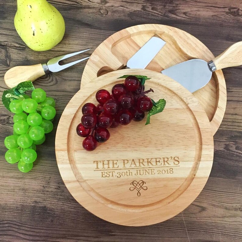 Personalised Cheese Board Custom Cheese Board set Laser Etsy