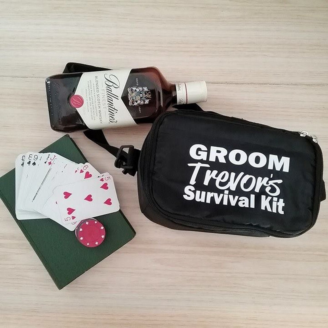 Groomsmen Gift Groom Survival Bag Personalised Cooler Bag