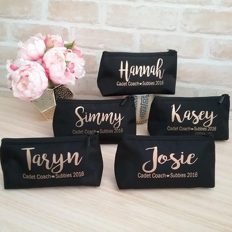 Bridesmaid makeup bag Personalised bridesmaid gift Etsy