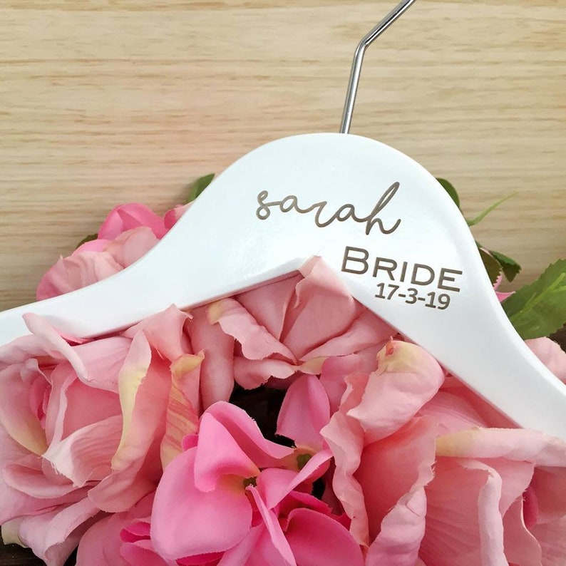 Personalised Wedding Coat Hangers with Laser Engraved Names Etsy