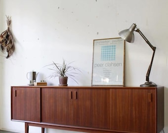 Handmade Solid Wood Sideboard .Custom Size Modern Buffet Cabinet, Entryway & Dining Room Console Custom Solid Wood Sideboard: Modern Slatted