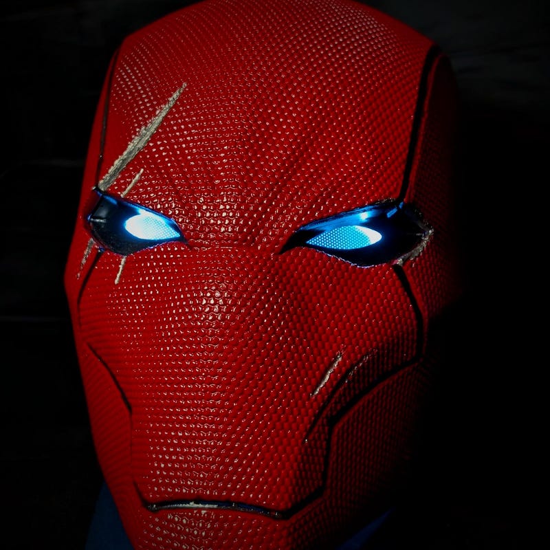 Helmet Lights Cosplay Red - Etsy