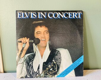 ELVIS PRESLEY - Vintage Vinyl - Elvis in Concert - Double Record - 1977