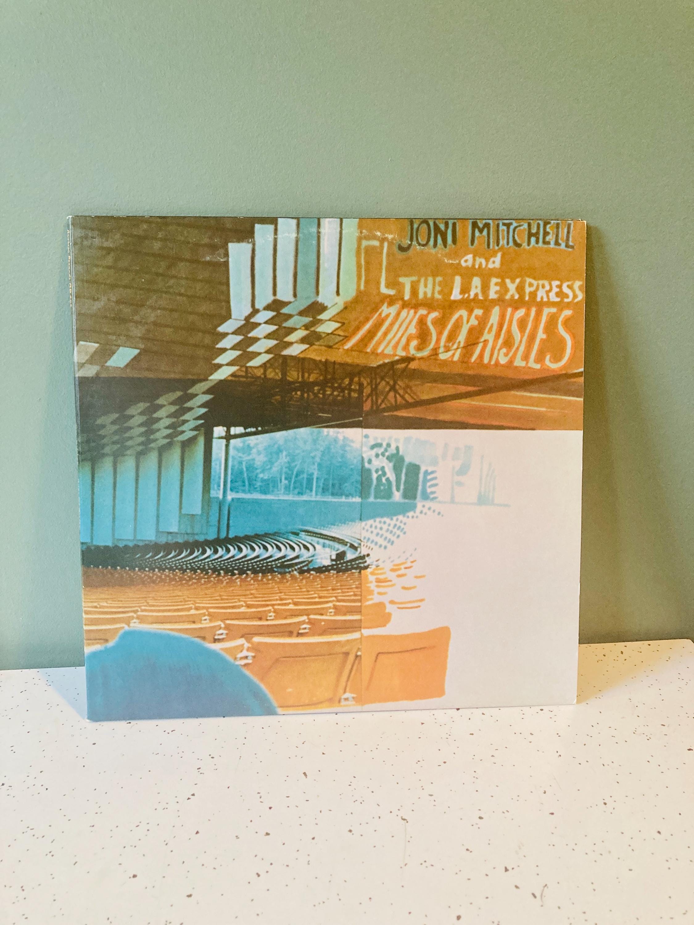 Joni Mitchell - Vintage Vinyl - Miles of Aisles - Record - 1974 - Etsy