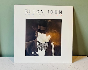 Elton John - Vintage Vinyl - Ice on Fire - Record - 1985