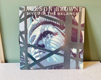 Jackson Browne - Vintage Vinyl - Lives in the Balance - Record - 1986