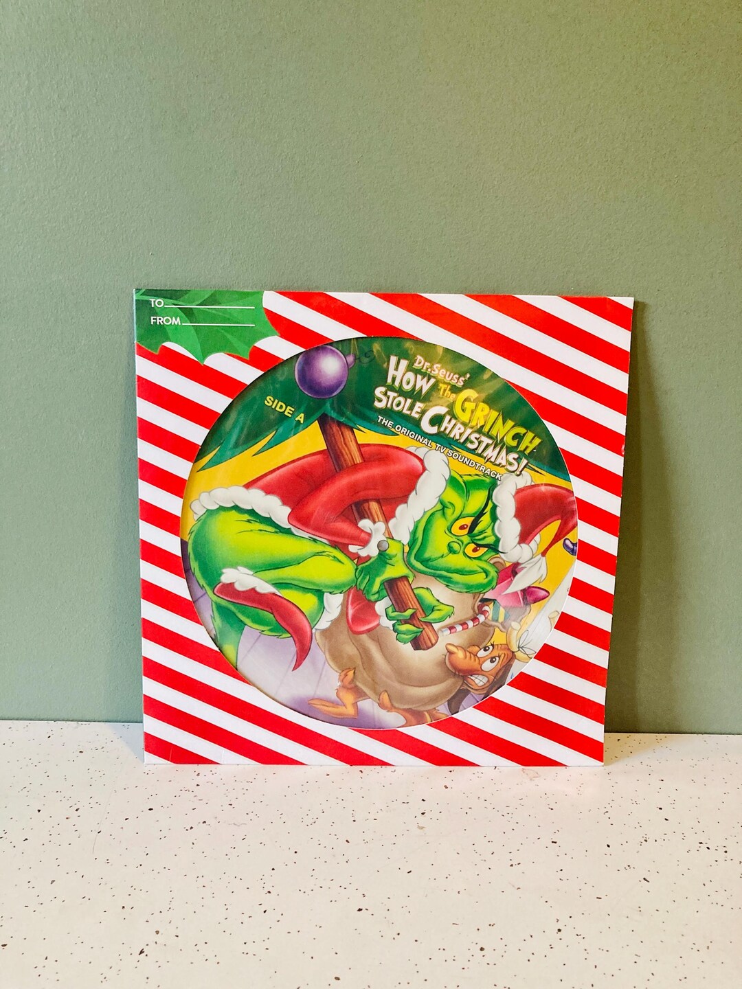 Dr. Seuss Newer Vinyl How the Grinch Stole Christmas Picture