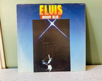 ELVIS PRESLEY - Vintage Vinyl - Moody Blue - Blue Vinyl Record - 1977