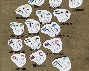 LGBTQ+ Cat Sticker