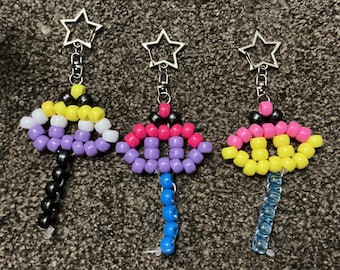 LGBTQ+ kandi stingray keychain