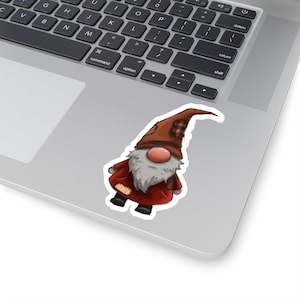 Adorable Gnome Kiss-Cut Sticker