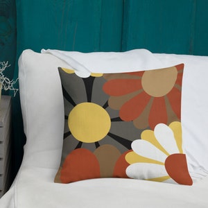 Retro Spring Flower Power Pillow Double Sided Design Art Pillow Home Decor image 4