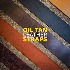 Oil Tan Leather Strap, 64&quot; | Oil Tan Purse Strap