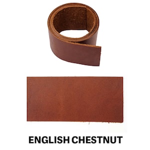 Oil Tan Leather Strap, 64 English Chestnut