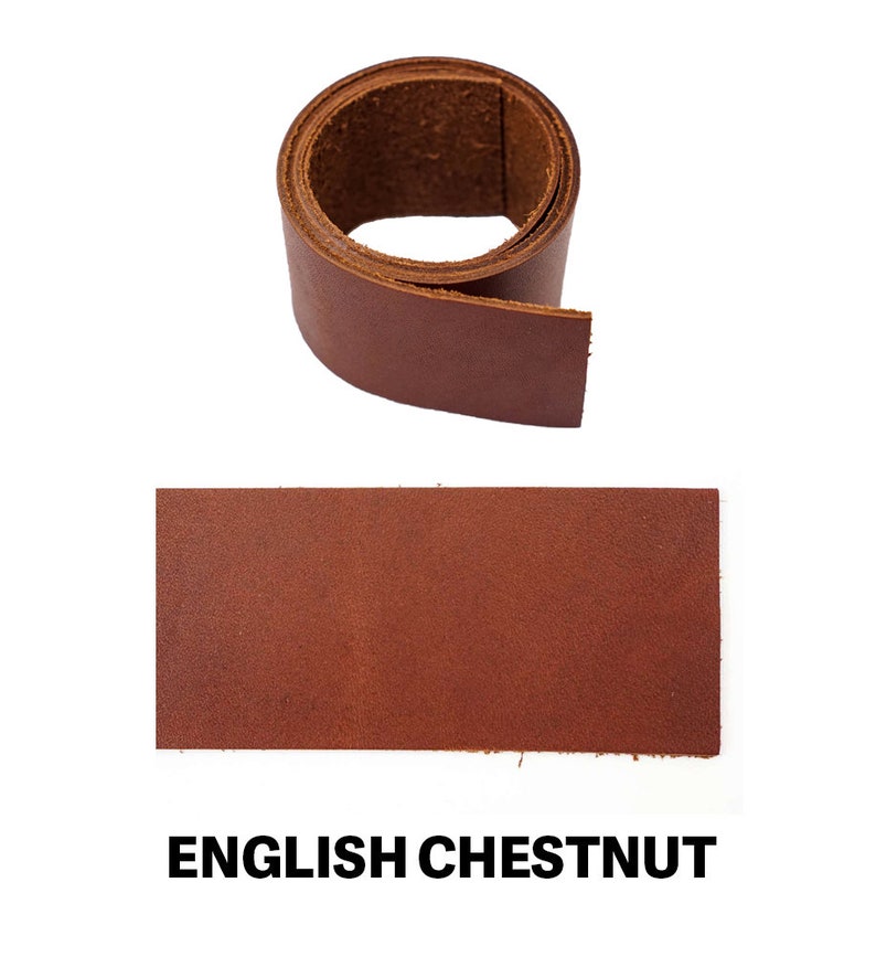 Oil Tan Leather Strap, 64 English Chestnut