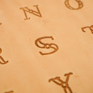 SLC Fancy Alphabet Leather Craft Complete Stamp Set | Multiple Sizes Available