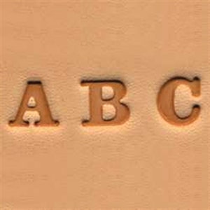 1/2 (12.7mm) Western Style Alphabet Leather Stamp Set 8130-00