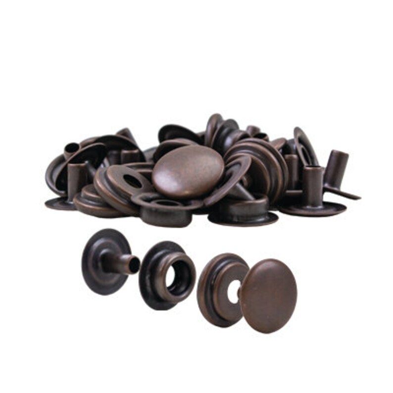 Line 24 Snaps Antique Copper Leather Snaps. Etsy