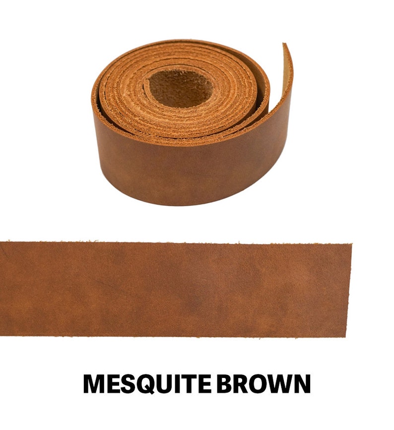 Oil Tan Leather Strap, 64 Mesquite Brown