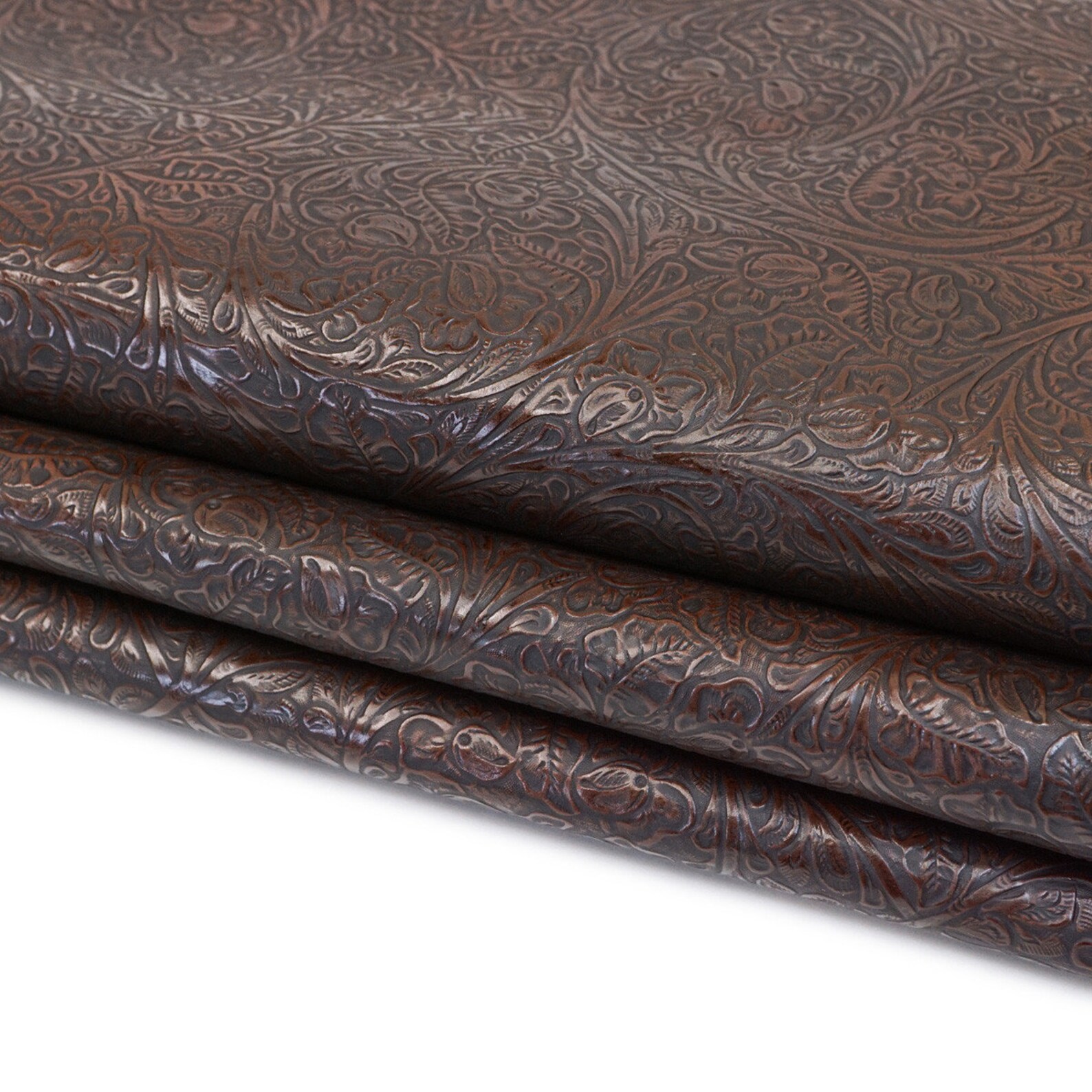 Western Embossed Cowhide Leather Sheet Sold by Rough SqFt Etsy