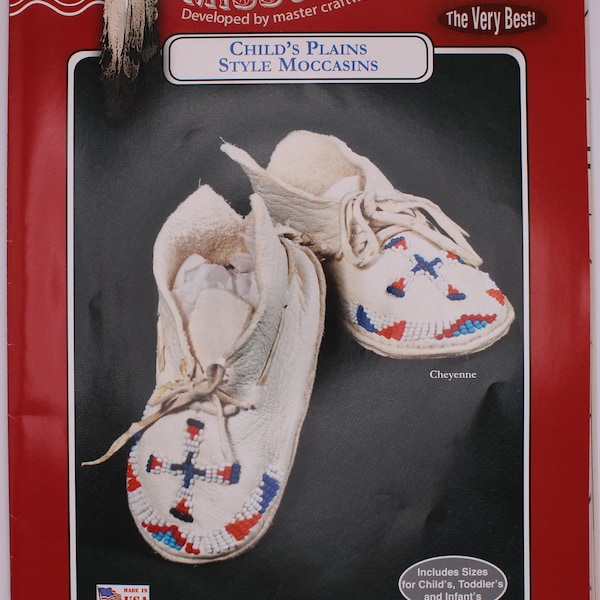 Baby Moccasin Pattern | Childs Moccasin Pattern | Sizes: Infant - Childs 6