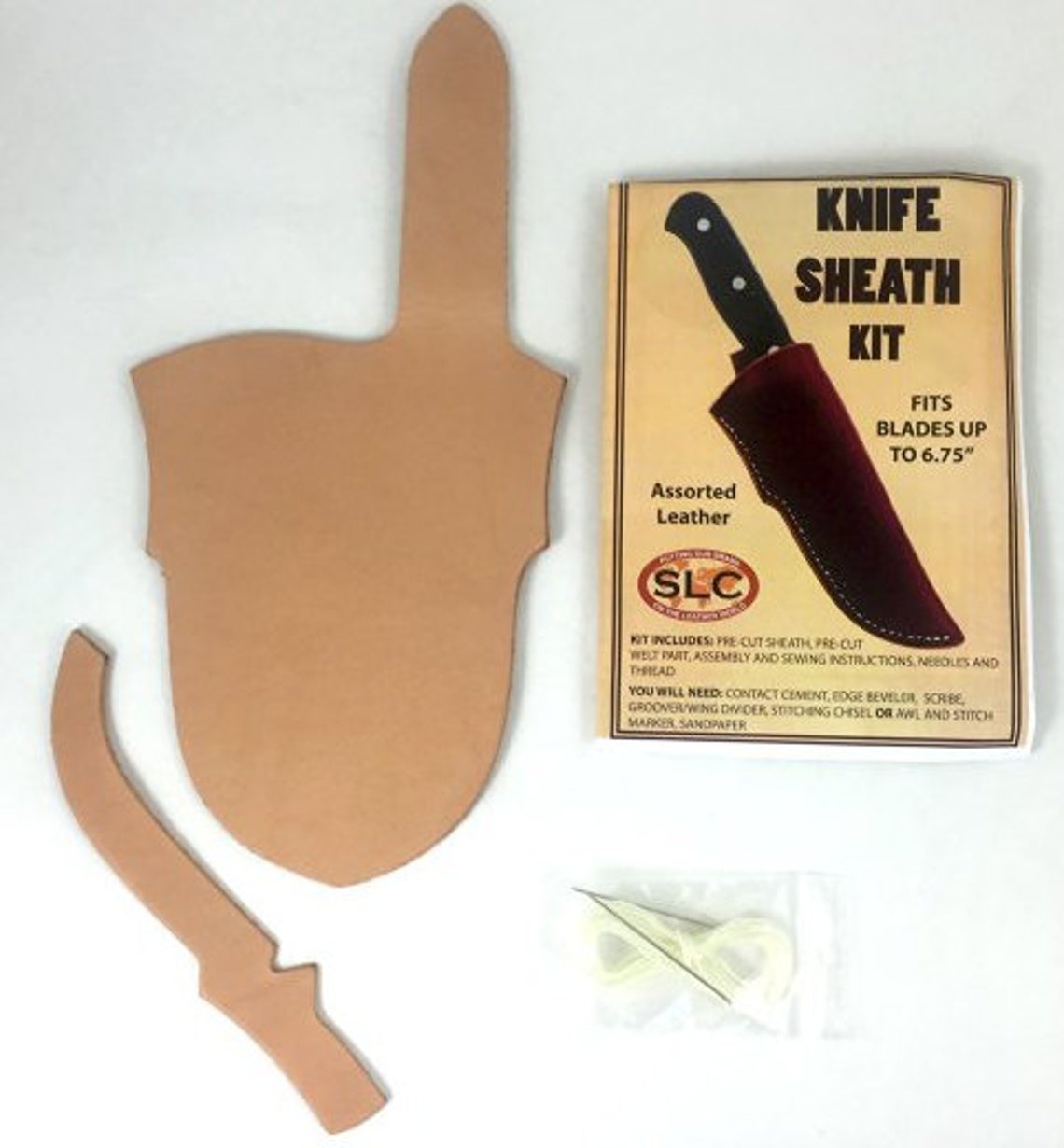 Large Leather Knife Sheath Kit Etsy