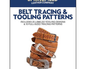 Leather Belt Tooling Pattern | 25 Designs (Digital Pattern)