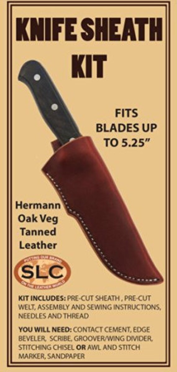 Small Leather Knife Sheath Kit Etsy