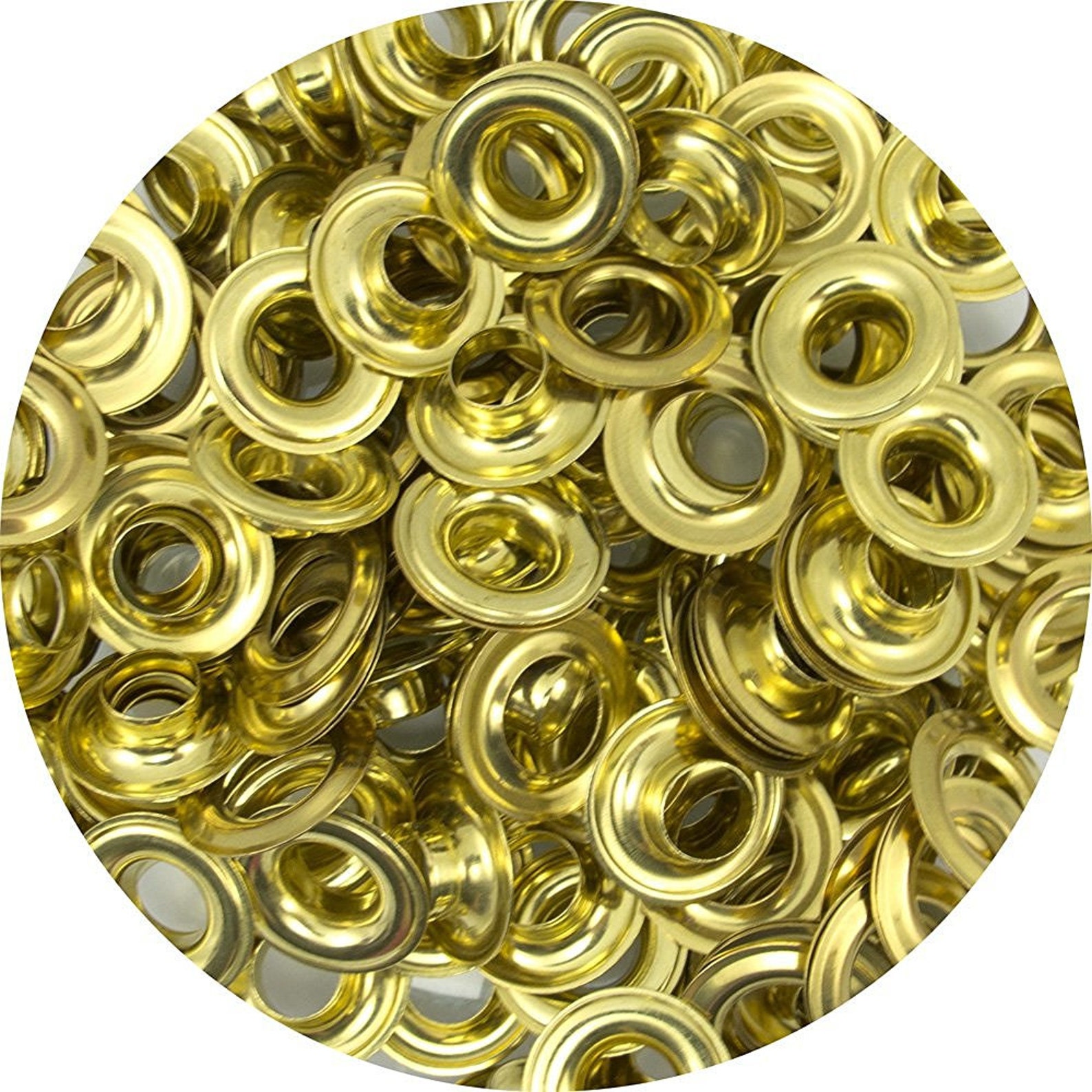 3/8 Solid Brass Grommets 100 Pack Etsy