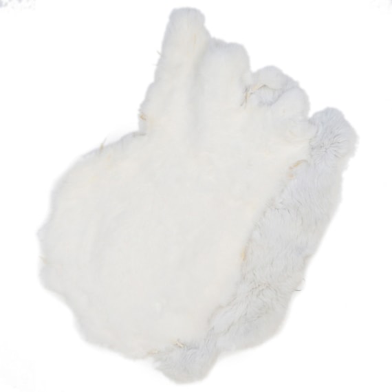 Natural White Fur Rabbit Pelt - Etsy