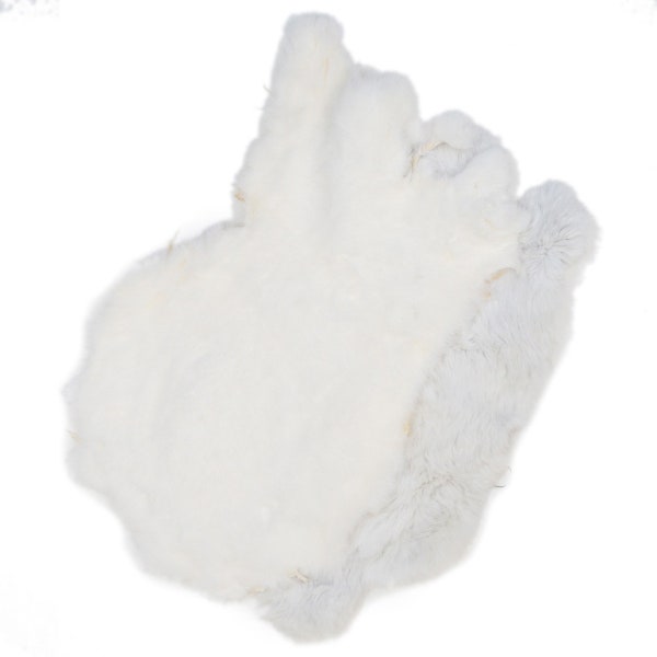 Natural White Fur Rabbit Pelt