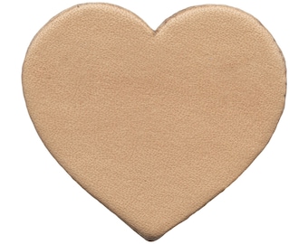 Veg Tan Leather Heart Shape | Craft & Camp Pack