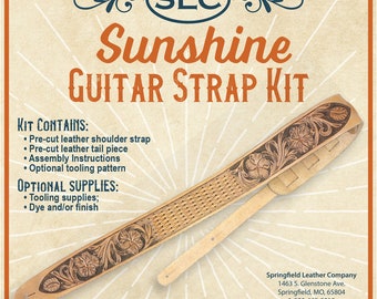 Veg‑Tan Guitar Strap Kit – Hermann Oak Leather DIY Tooling Project