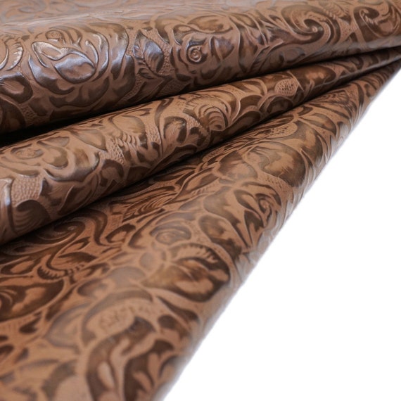 6 x 12 Springfield Leather Company Antique Floral Turquoise Pre-Cut